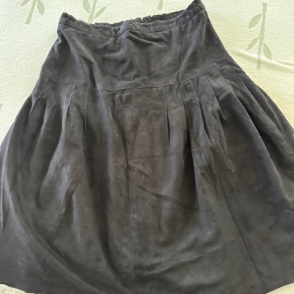 Suede Vintage Italian Skirt